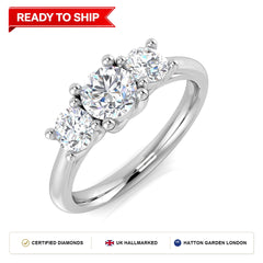 Lab grown diamond earring
