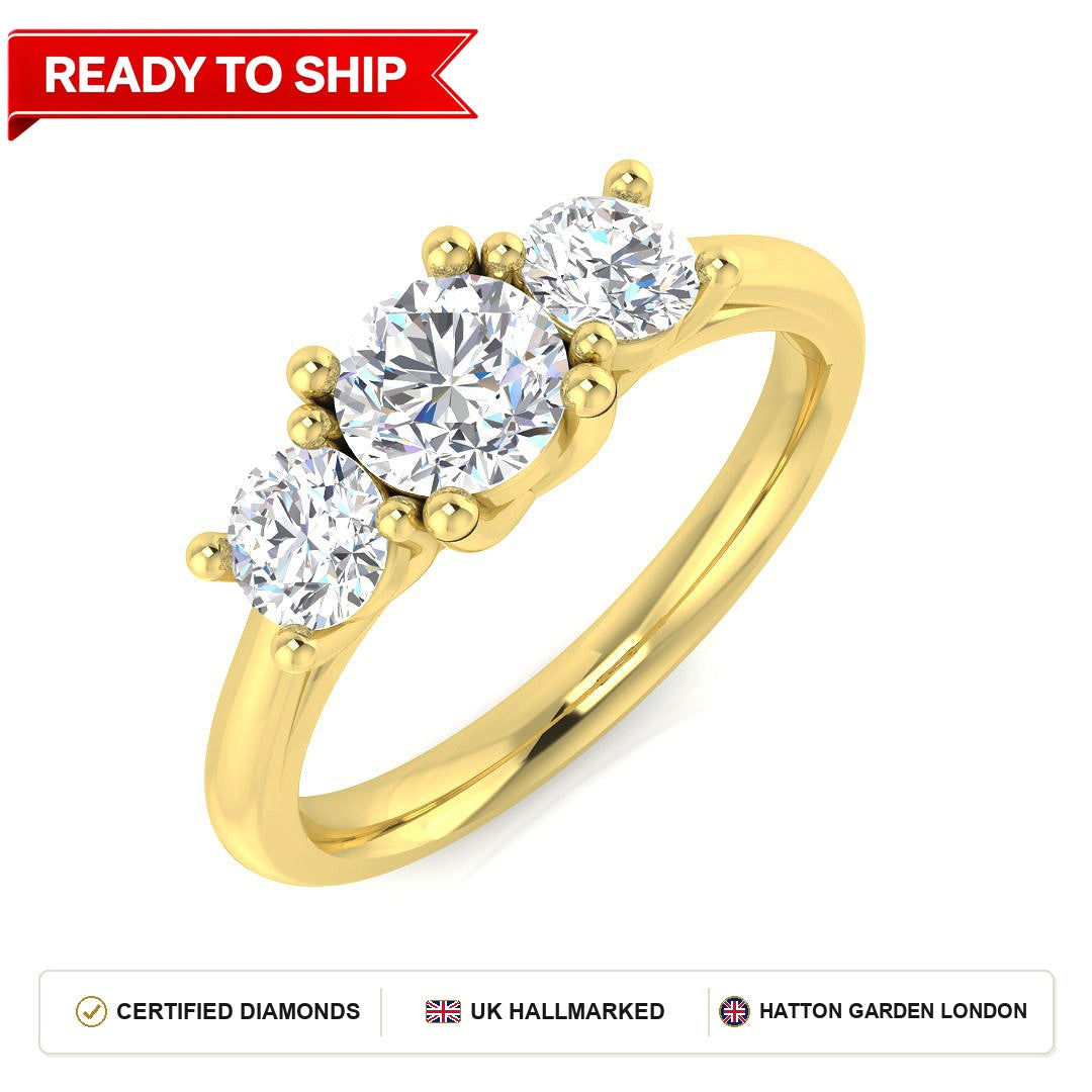 Lab grown diamond earring