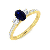 Diamond Baykwater Blue Sapphire Ring | 0.5ct - 1ct