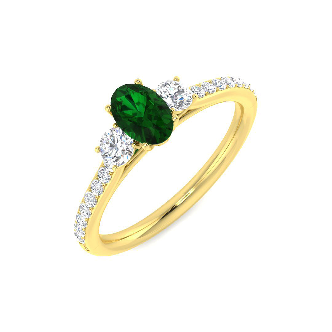 Diamond Baykwater Blue Sapphire Ring | 0.5ct - 1ct