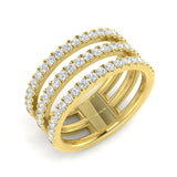Diamond Tretower Fancy Ring | 0.75ct | Hallmarked Gold & Platinum