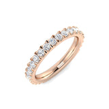 Round Diamond Pave Full Eternity Ring | Lab & Natural | UK Hallmarked