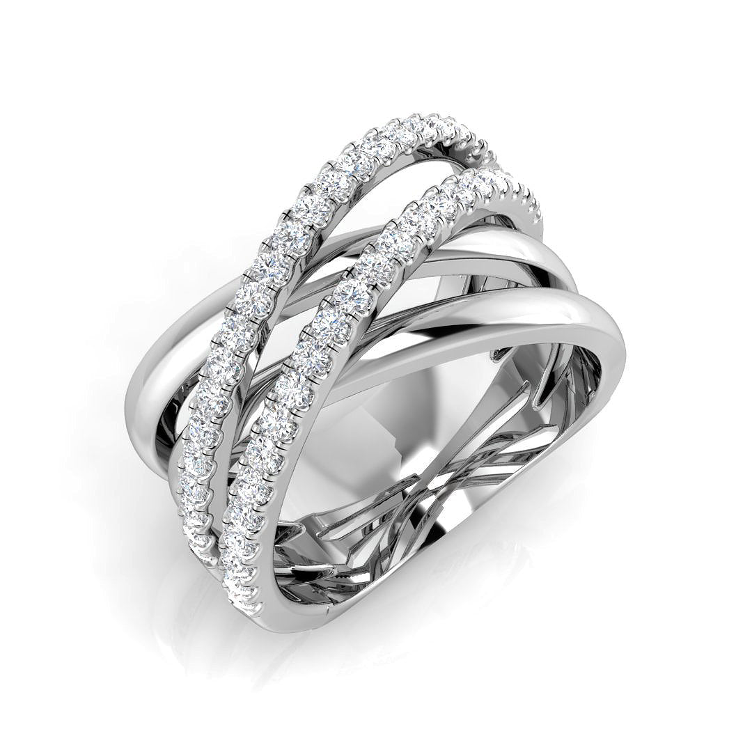 Diamond Farringbon Fancy Ring | 0.5ct | Hallmarked Gold & Platinum