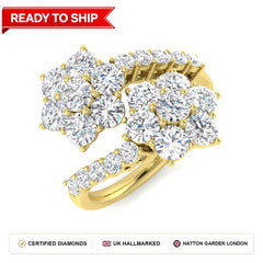 Lab grown diamond earring