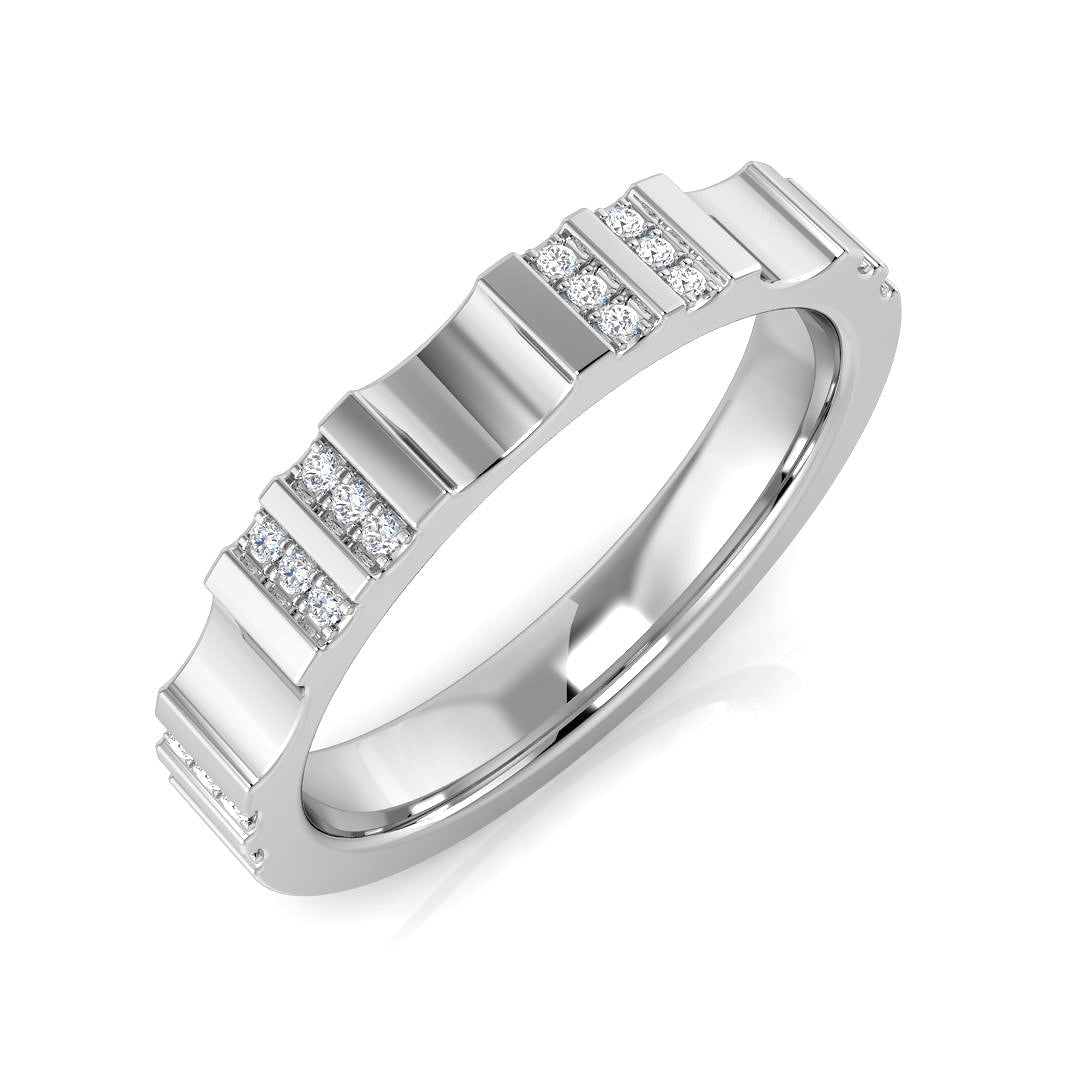 0.05-0.30ct D/VVS Lab-Grown Round Cut Diamond Half Eternity Ring