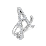 Diamond Hattob Initials Ring | 0.5ct | Hallmarked Gold & Platinum