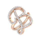0.75ct Diamond Letter B Ring in UK Hallmarked Gold