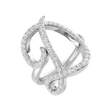 Luxury Diamond D Initial Ring 0.75ct | UK Hallmarked Gold & Platinum