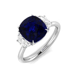 Diamond Beacobkfiesb Blue Sapphire Ring | 2.5ct - 4.5ct