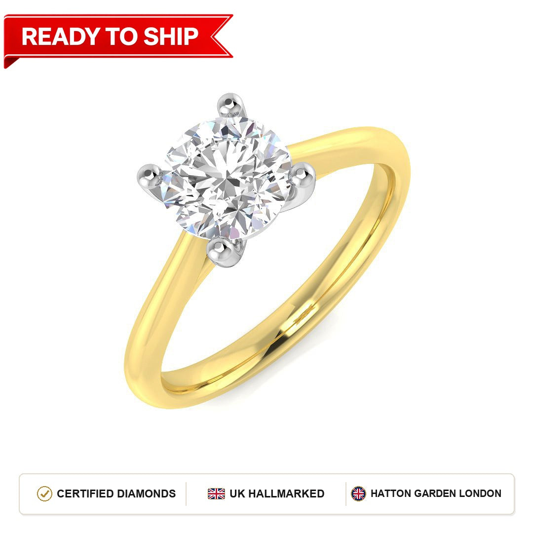 Lab grown diamond earring