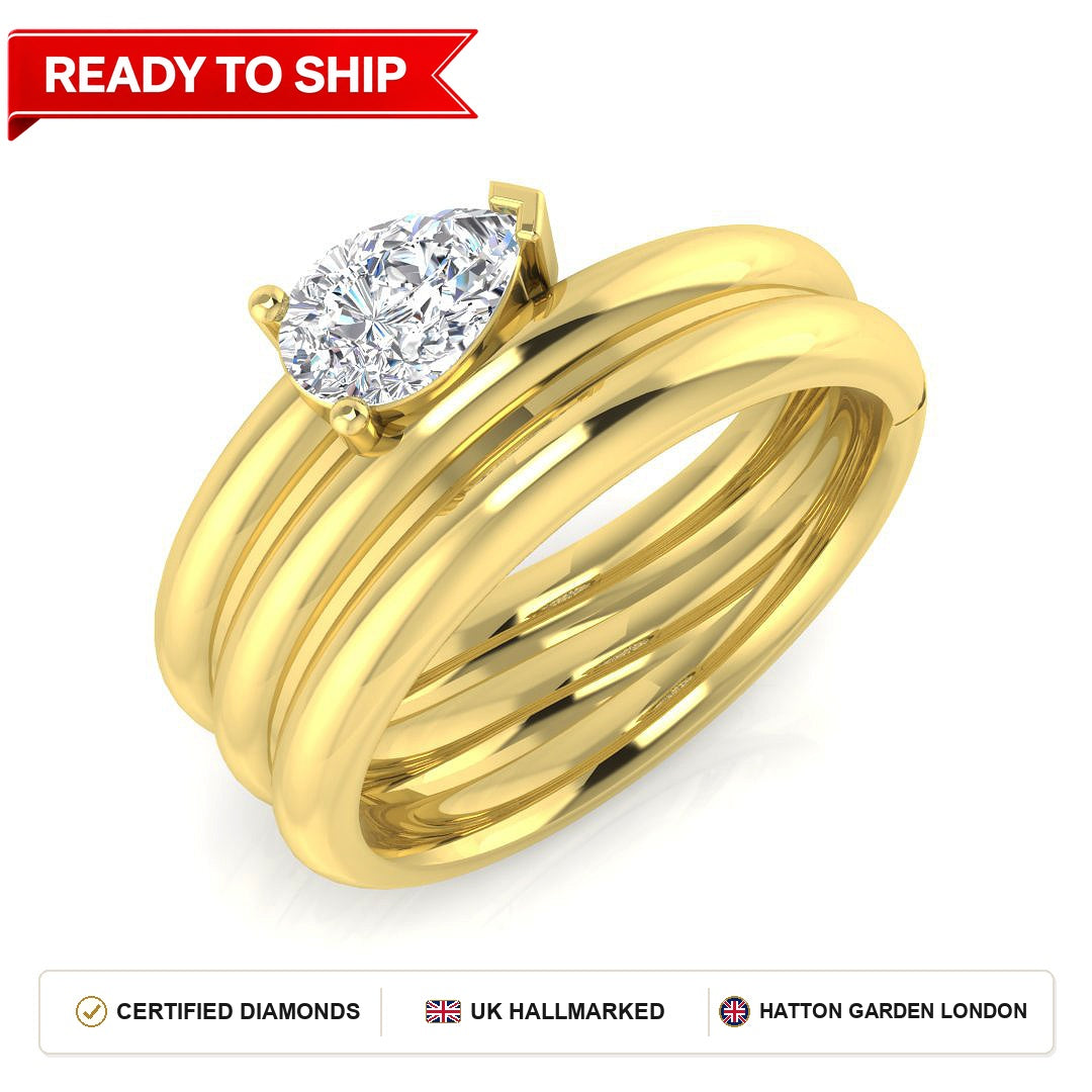 Lab grown diamond earring