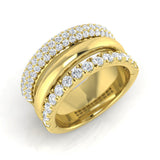 Lab-Grown & Natural Diamond Statement Ring | 1.5ct | Hallmarked Gold & Platinum