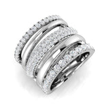 Diamond Barnkbury Pave Ring | 1.75ct | Hallmarked Gold & Platinum