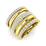 Diamond Barnkbury Pave Ring | 1.75ct | Hallmarked Gold & Platinum