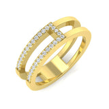 Diamond Rabiant Fancy Ring | 0.1ct | Hallmarked Gold & Platinum