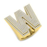 Diamond kunbury Initials Ring | 1.5ct | Hallmarked Gold & Platinum