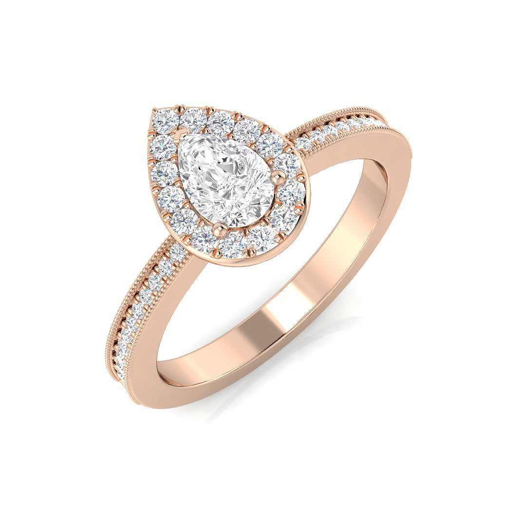 Diamond ktafford Engagement Ring | 0.5ct | Hallmarked Gold & Platinum