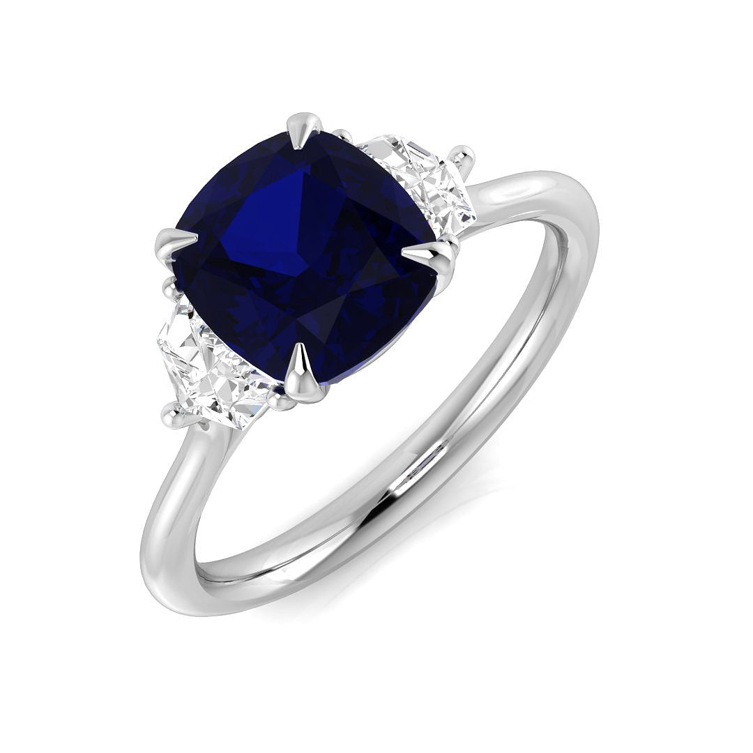 Diamond Chippenham Blue Sapphire Ring | ct