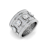 Lab-Grown Round Diamond Statement Ring | Hallmarked Gold & Platinum