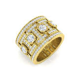 Lab-Grown Round Diamond Statement Ring | Hallmarked Gold & Platinum