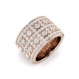 Diamond Coschekter Pave Ring | 2.75ct | Hallmarked Gold & Platinum