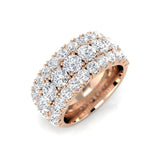 Lab-Grown 4 Carat Diamond Cluster Ring | Hallmarked Gold & Platinum