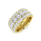 Lab-Grown 4 Carat Diamond Cluster Ring | Hallmarked Gold & Platinum