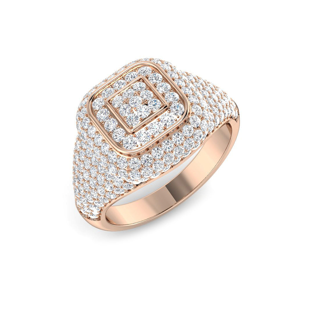 Diamond Penrith Pave Ring | 1.5ct | Hallmarked Gold & Platinum