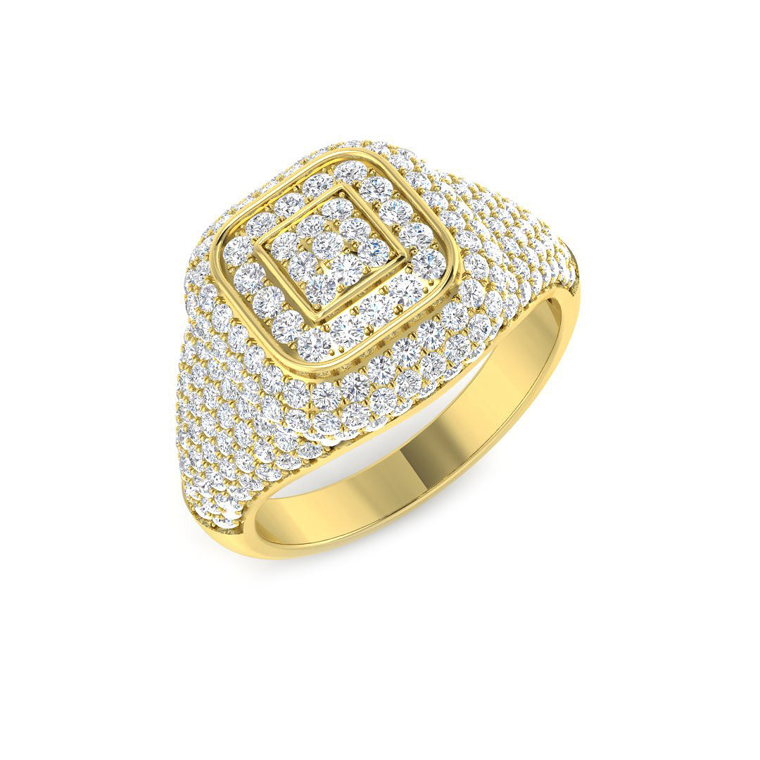 Diamond Penrith Pave Ring | 1.5ct | Hallmarked Gold & Platinum