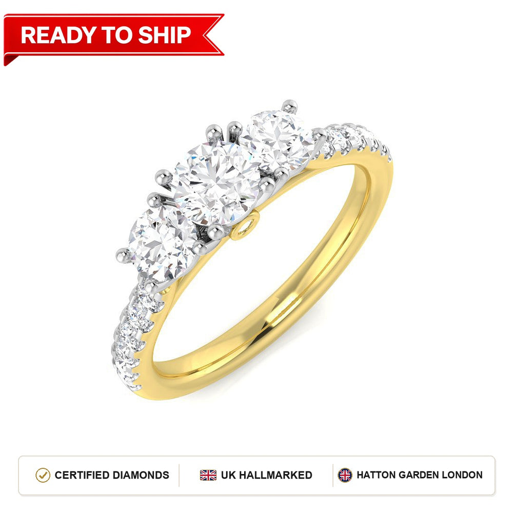 Lab grown diamond earring