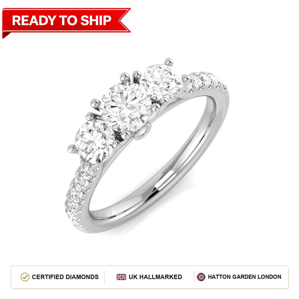 Lab grown diamond earring