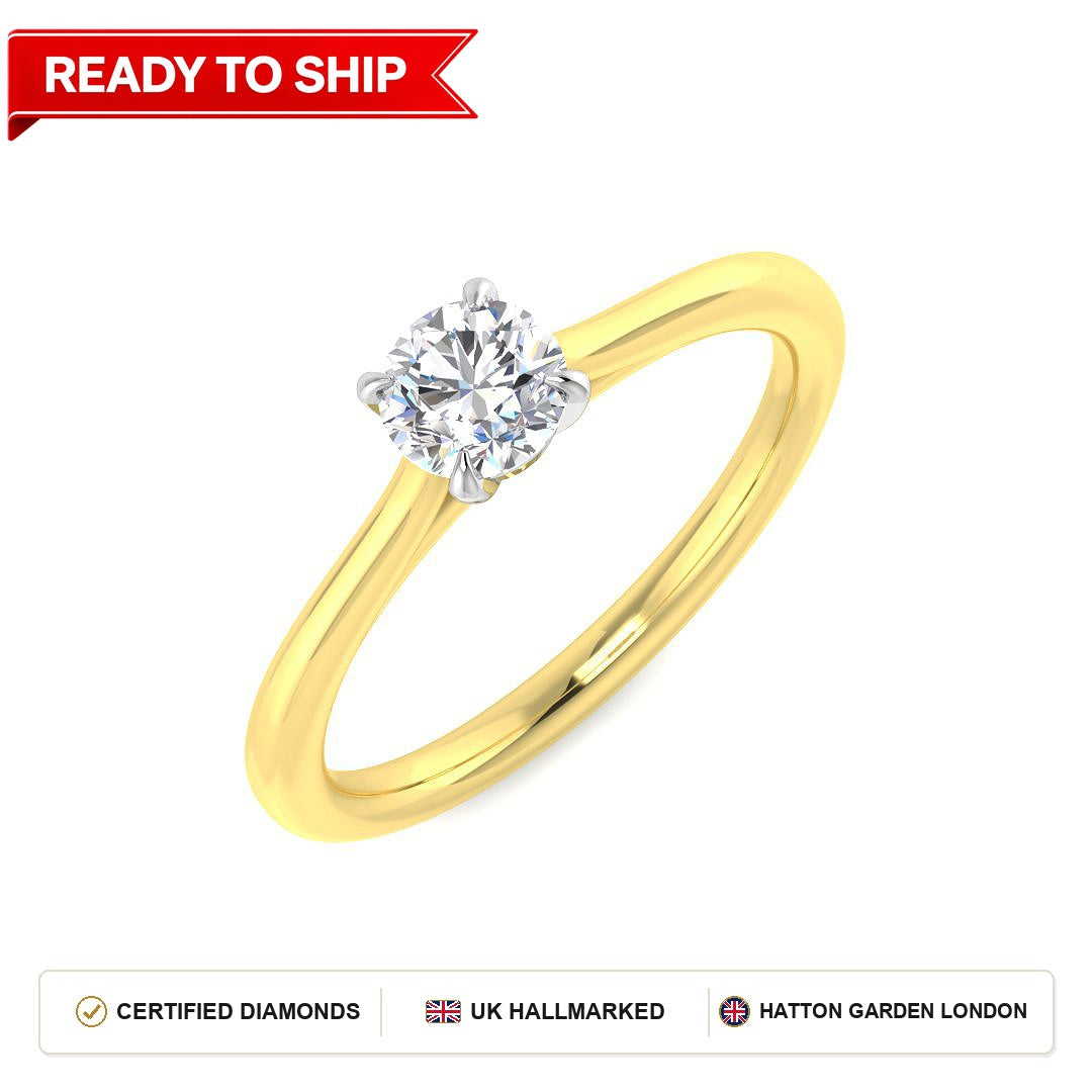 Lab grown diamond earring