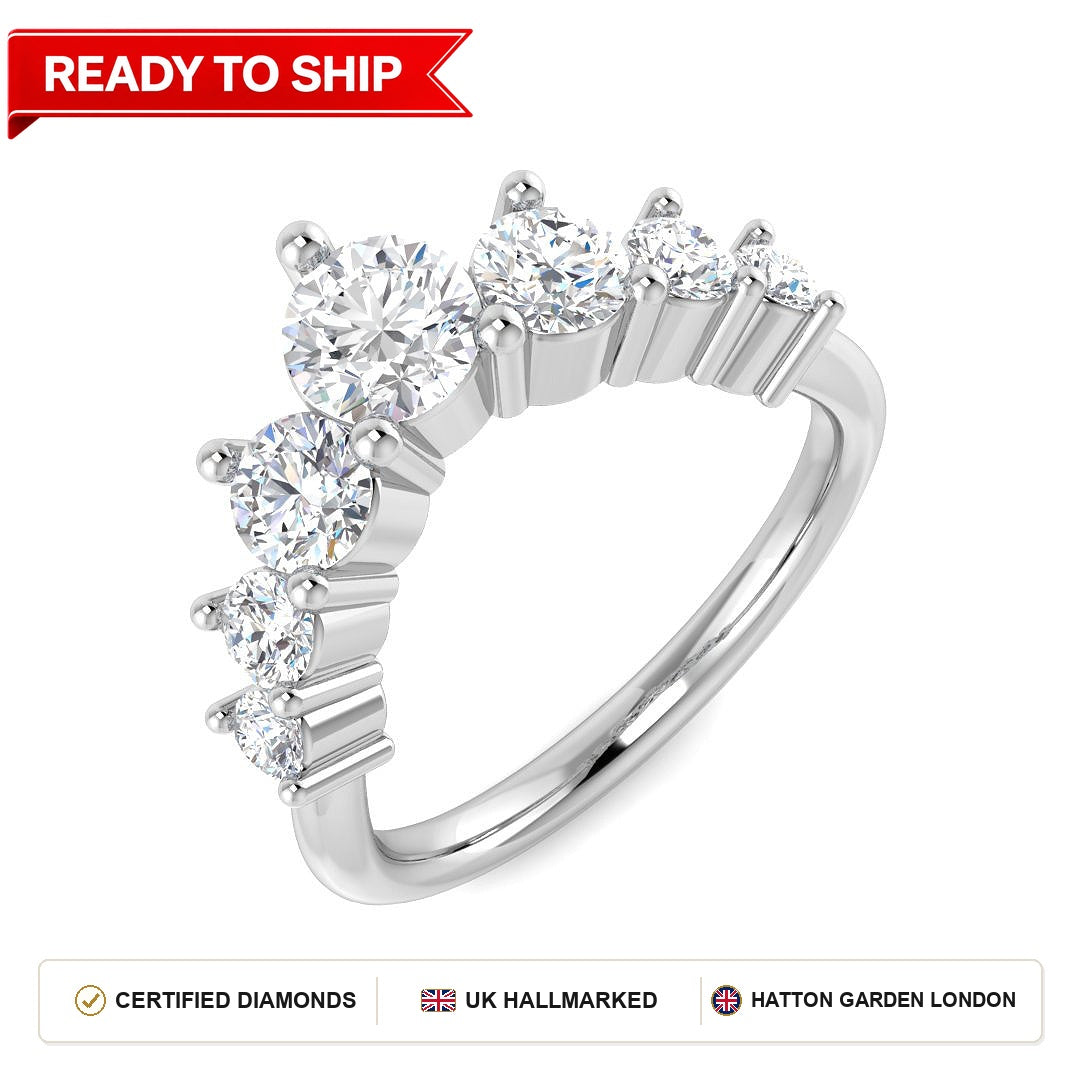 Lab grown diamond earring