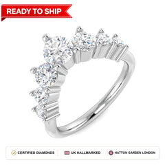 Lab grown diamond earring