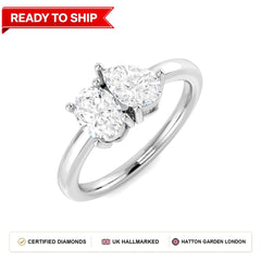 Lab grown diamond earring