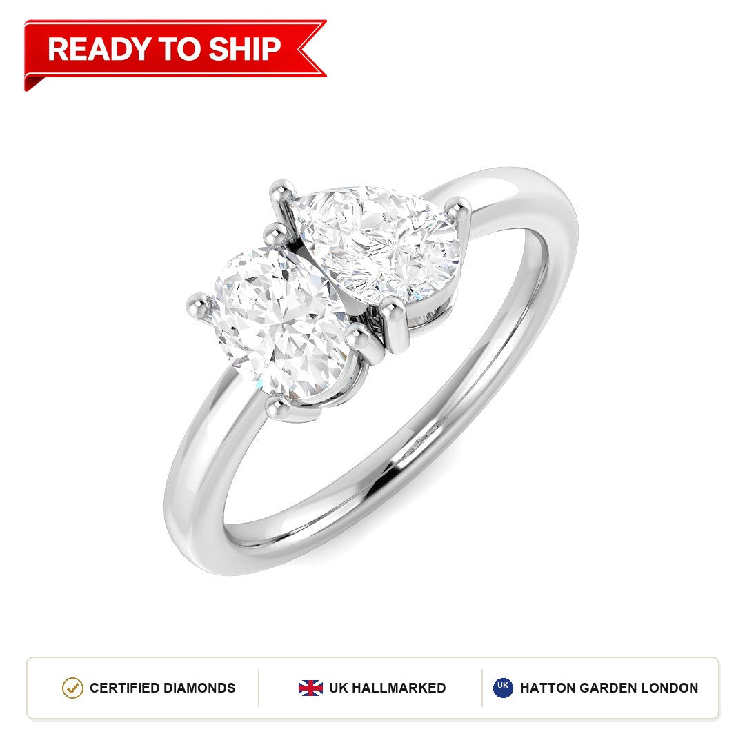 Lab grown diamond earring