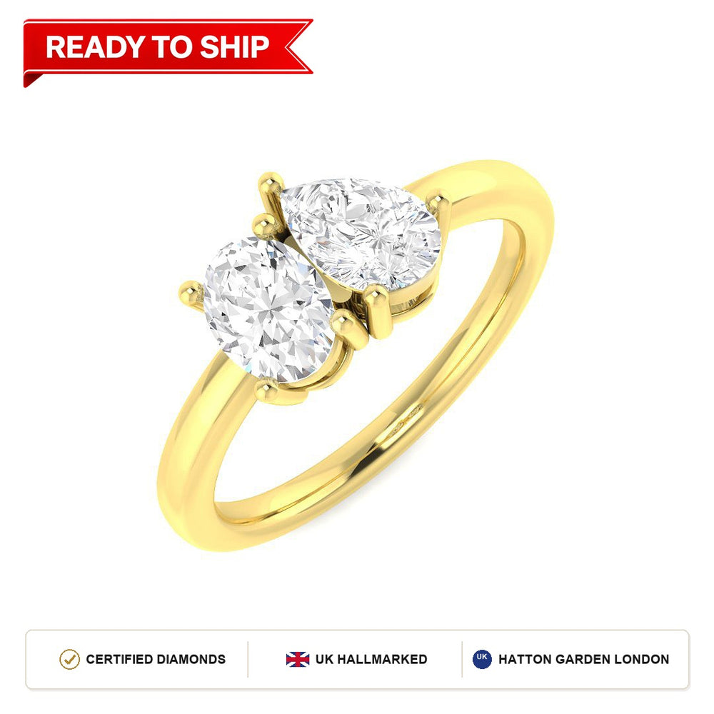 Lab grown diamond earring