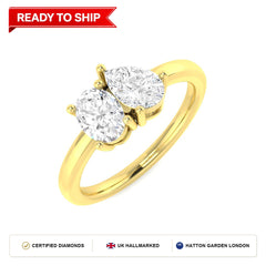 Lab grown diamond earring
