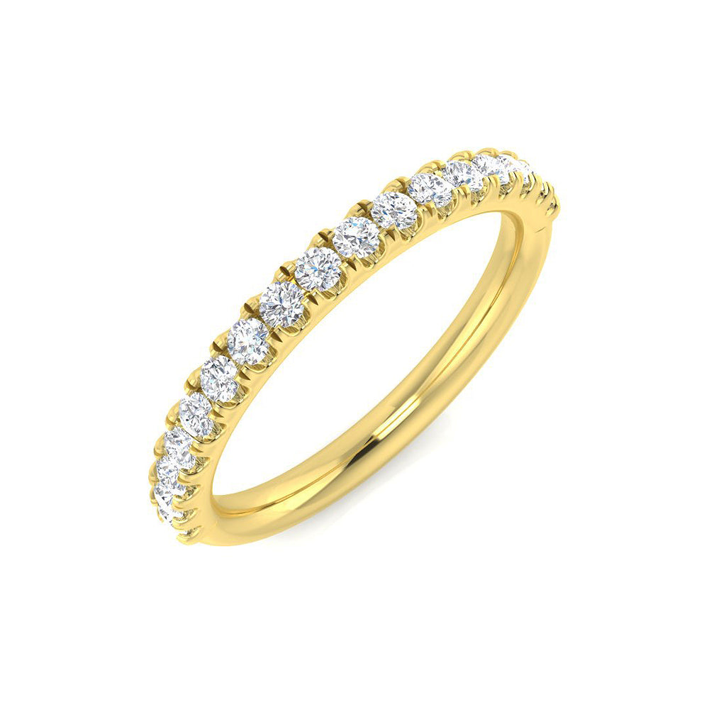 0.33Ct Lab Grown Diamond Ring in 18k Yellow Gold