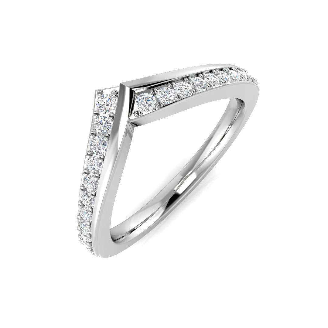 Diamond Chepktow Wishbone Ring | 0.25ct | Hallmarked Gold & Platinum