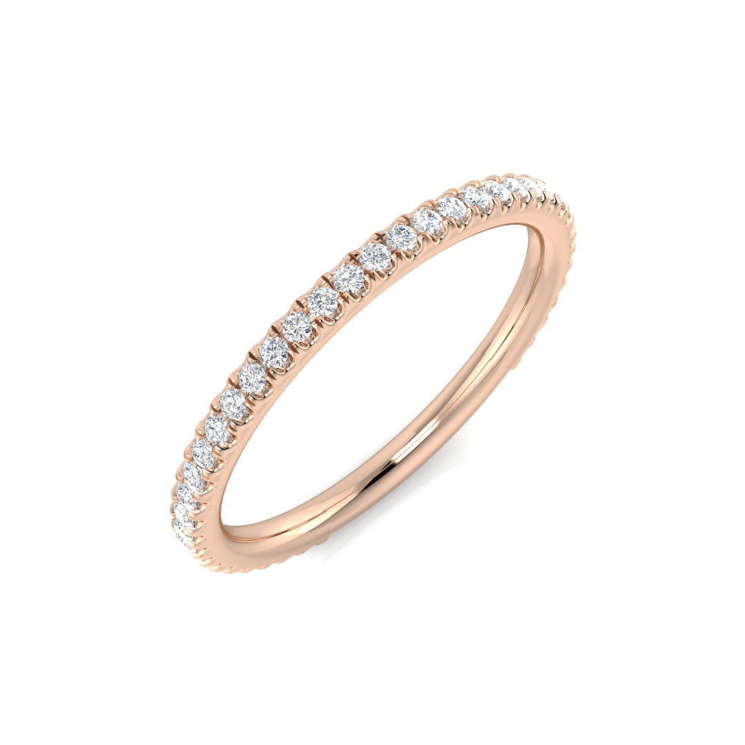 Diamond Half Eternity Ring | 0.25ct | Hallmarked Gold & Platinum
