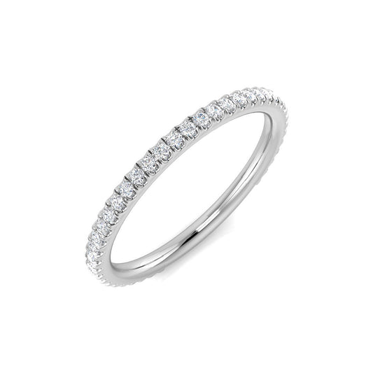 Diamond Half Eternity Ring | 0.25ct | Hallmarked Gold & Platinum