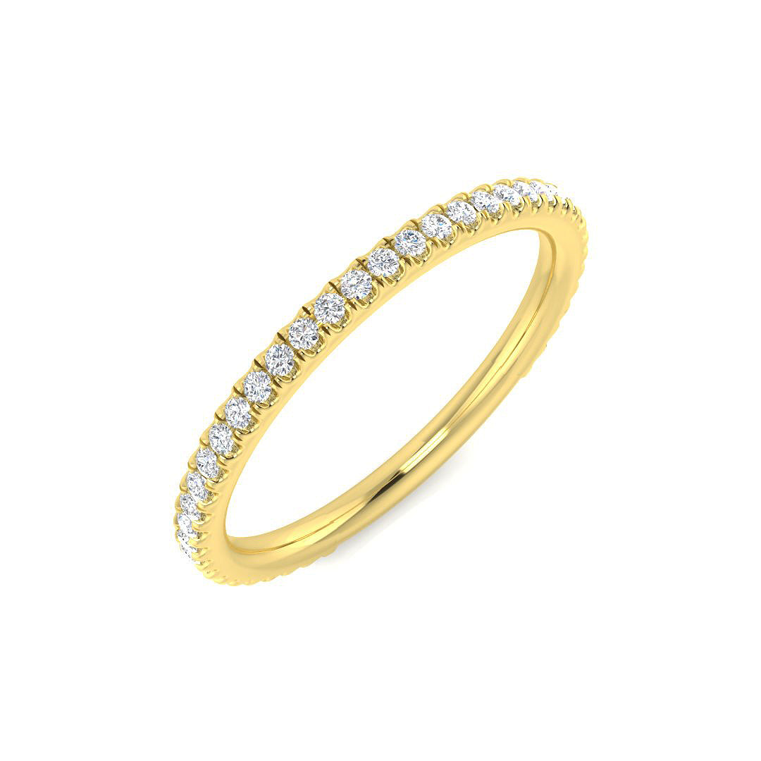 Diamond Half Eternity Ring | 0.25ct | Hallmarked Gold & Platinum