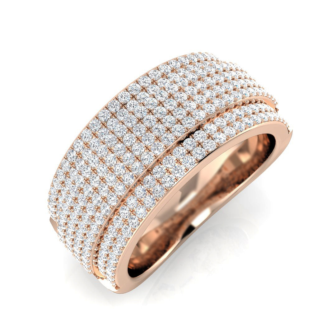 Diamond Pave Ring | 1ct | Hallmarked Gold & Platinum