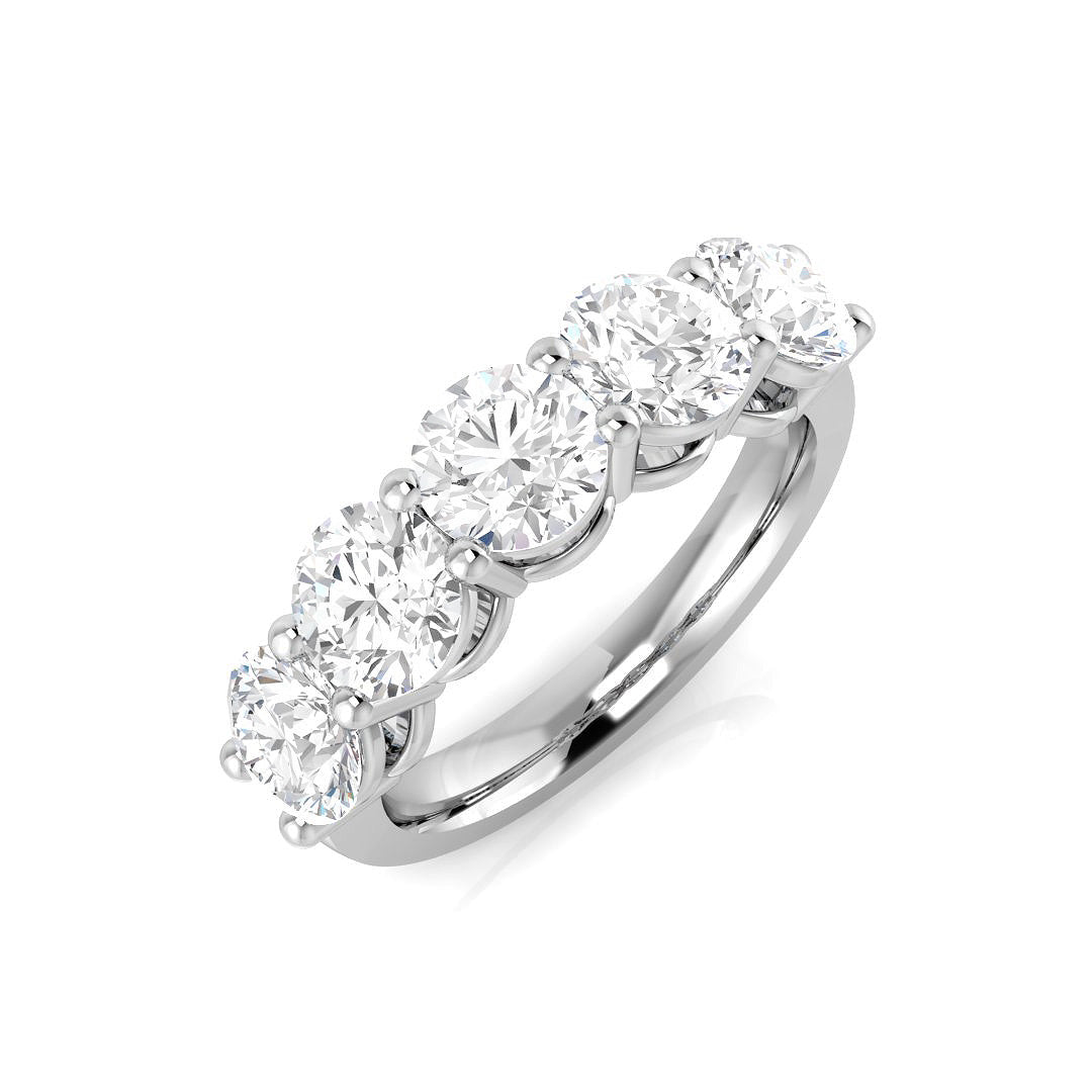 3.2Ct Lab Grown Diamond Ring in 9k White Gold