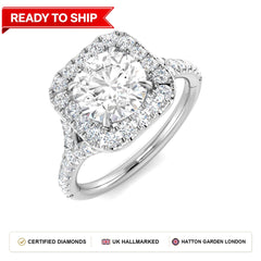 Lab grown diamond earring