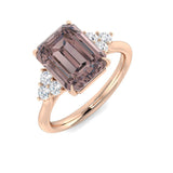Diamond Hatfiesb Amethyst Ring | 2.5ct | Hallmarked Gold & Platinum