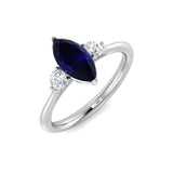 Diamond Chibbingfosb Blue Sapphire Ring | 1.5ct