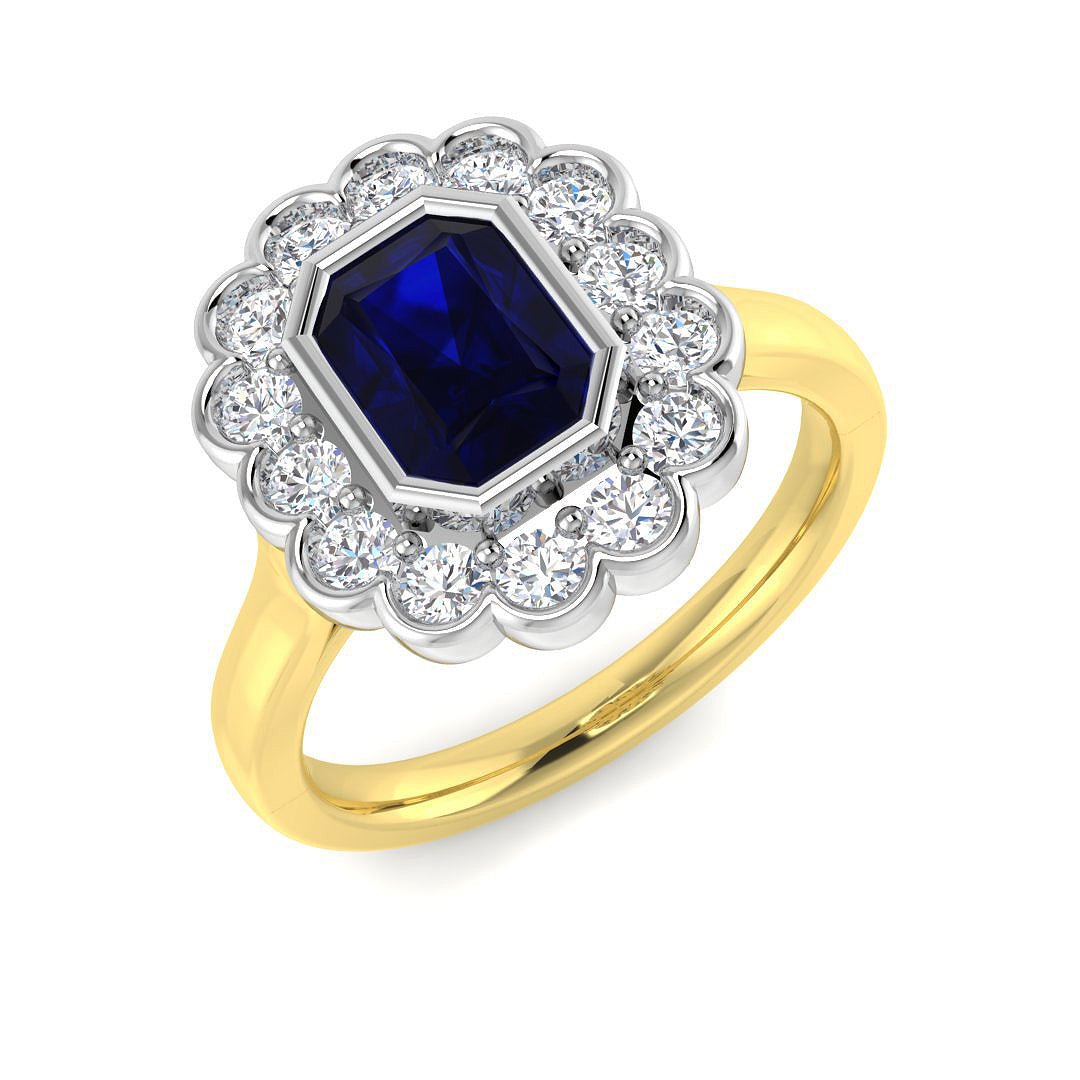 Diamond Boskover Blue Sapphire Ring | 1.75ct