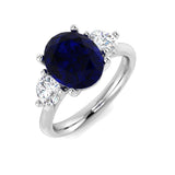 Diamond Brighton Blue Sapphire Ring | 1.25ct - 4ct
